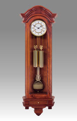 Regulator Clock-Vienna Clock 424_1 walnut, Bam Mechanism on coil gong
